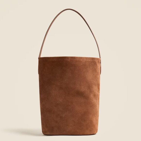 NWOT J Crew Berkeley Bucket Bag in Leather and Suede - Picture 1 of 3